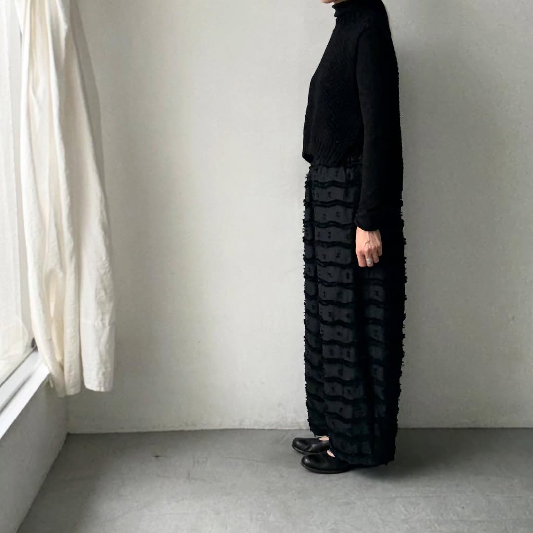 kijinokanosei  鳥の子ワイドパンツ