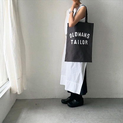 OLDMANS TAILOR  OMTプリントトートバッグ　チャコール