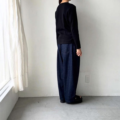 homspun プライス長袖プルオーバー　ブラック