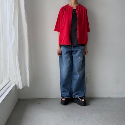 homspun  無地ノースリーブプルオーバー