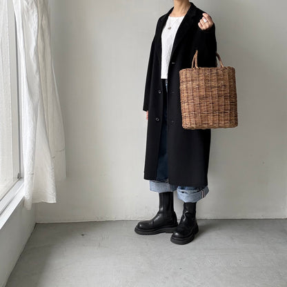 ゴーシュ  ウールシルクカシミアリバーロングコート