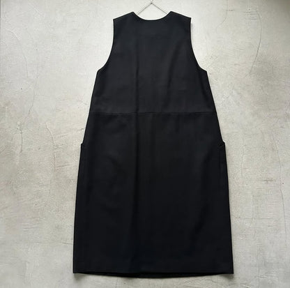 atelier naruse コットンウールヘリンボンジャンパースカート