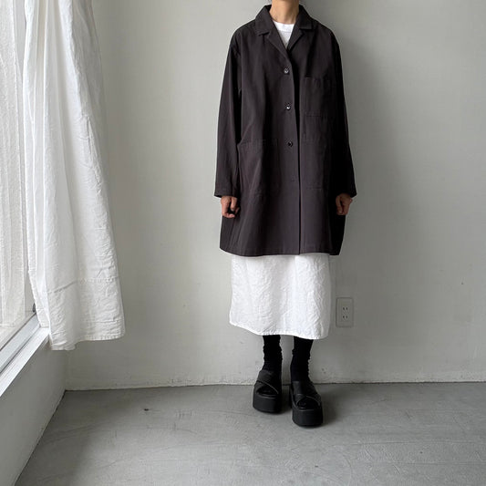 atelier d'antan Godardコットンコート　ダークグレー