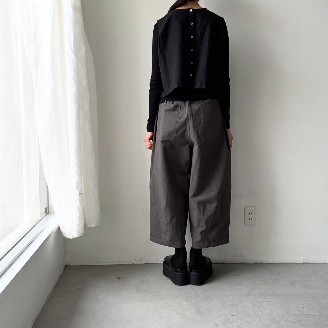 Linenya  タックワイドパンツ