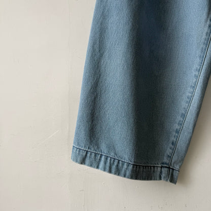 atelier naruse  コットンデニムワイドタックパンツ　size0