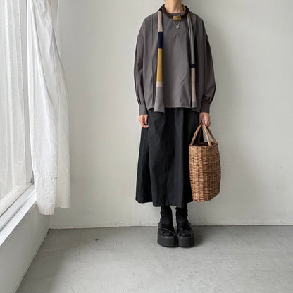 atelier naruse  マルチボーダーニットスカーフ