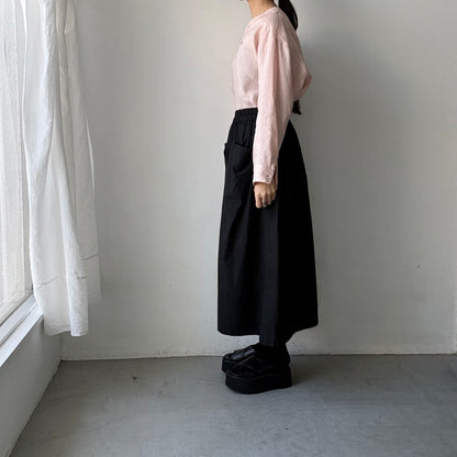 atelier naruse  リネンスモックブラウス　ペールピンク