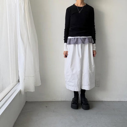 homspun  ギンガムノースリーブプルオーバー　