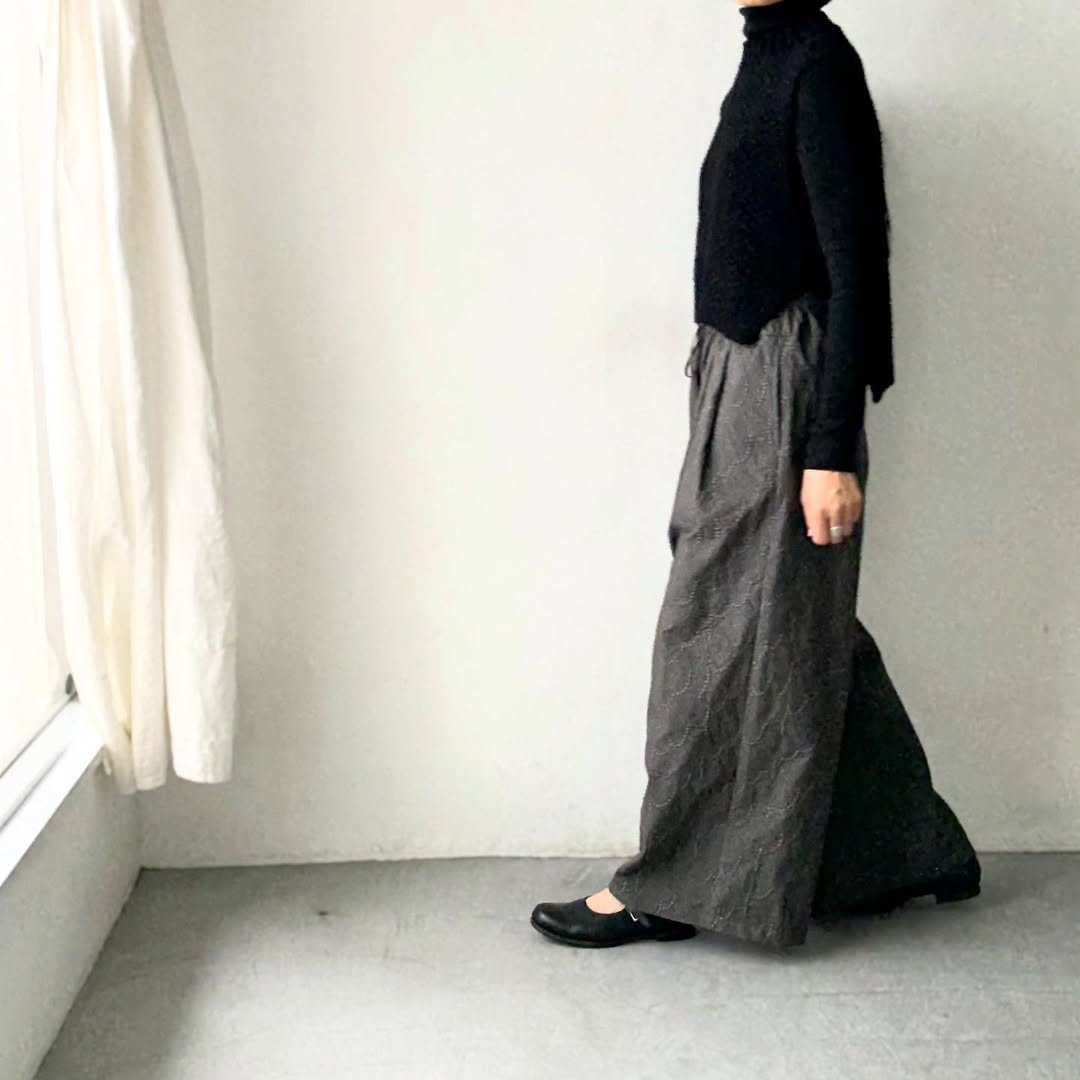 kijinokanosei  フラクタルワイドパンツ