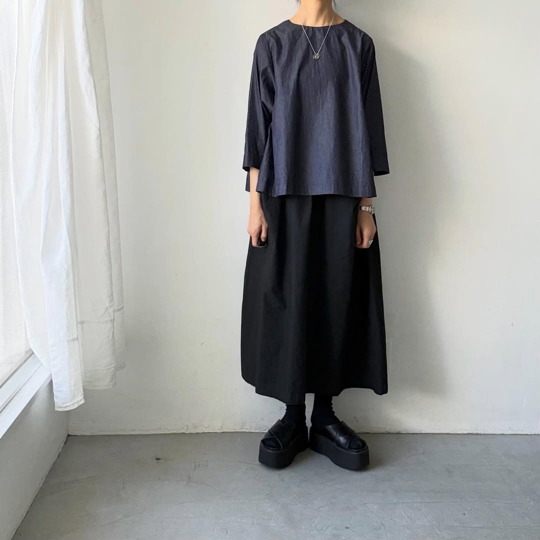 Linenya  ライトオンスデニムプルオーバー