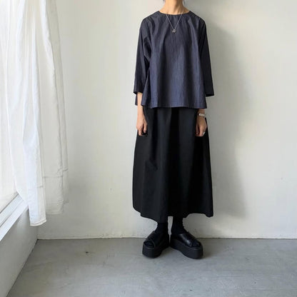 Linenya  ライトオンスデニムプルオーバー