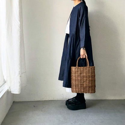 jujudhau デッドストックデニムティアードドレス