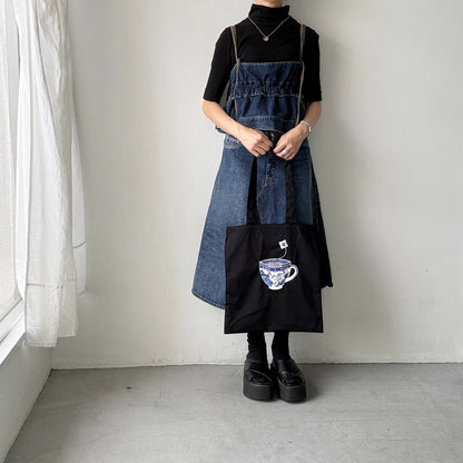 R&D.M.Co  BLUE WILLOWミルクティートートバッグ