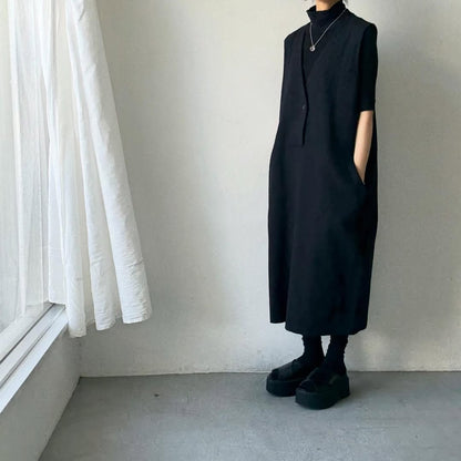 atelier naruse コットンリネンスラブジャンパースカート
