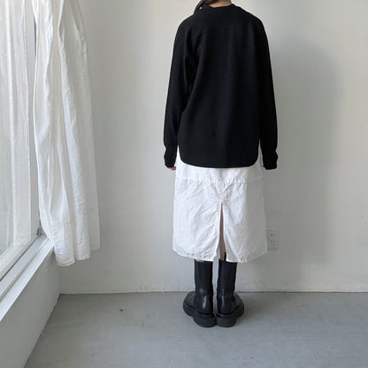 homspun ラムカーディガン　ブラック
