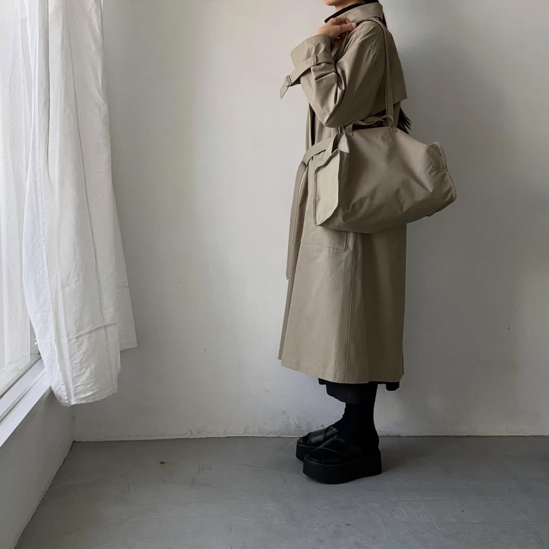 TENNE HANDCRAFTED MODERN ブリスベンモスコットンボストンバッグ