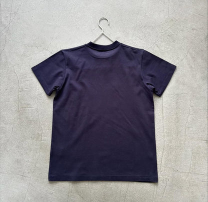OLDMANS TAILOR OMTラバープリント半袖Tシャツ　ネイビー