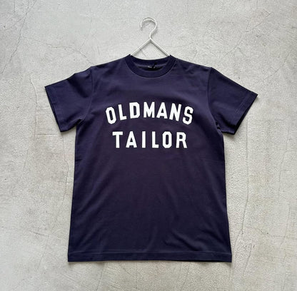 OLDMANS TAILOR OMTラバープリント半袖Tシャツ　ネイビー