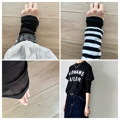 ゴーシュ  強撚フライス長袖Tシャツ　　ブラック
