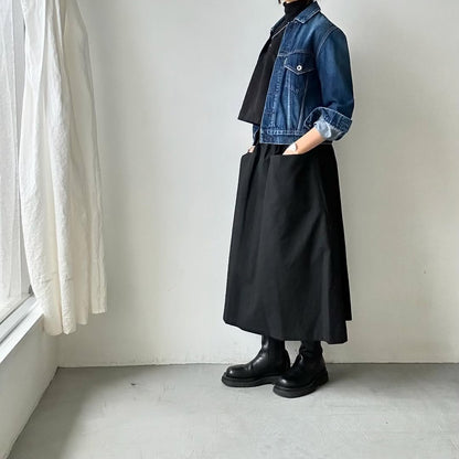 atelier naruse  コットンカットインポケットスカート　
