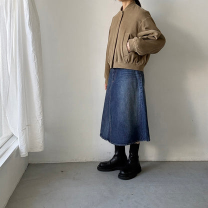 TENNE HANDCRAFTED MODERN  ブリスベンモスモールスキンコットンパデッドブルゾン