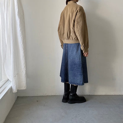 TENNE HANDCRAFTED MODERN  ブリスベンモスモールスキンコットンパデッドブルゾン