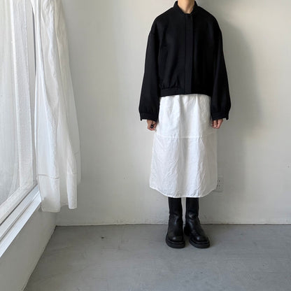 TENNE HANDCRAFTED MODERN カシミアウールブルゾン　ブラック