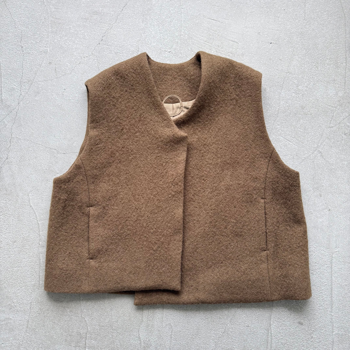 atelier d'antan  Grecoウールベスト　ブラウン