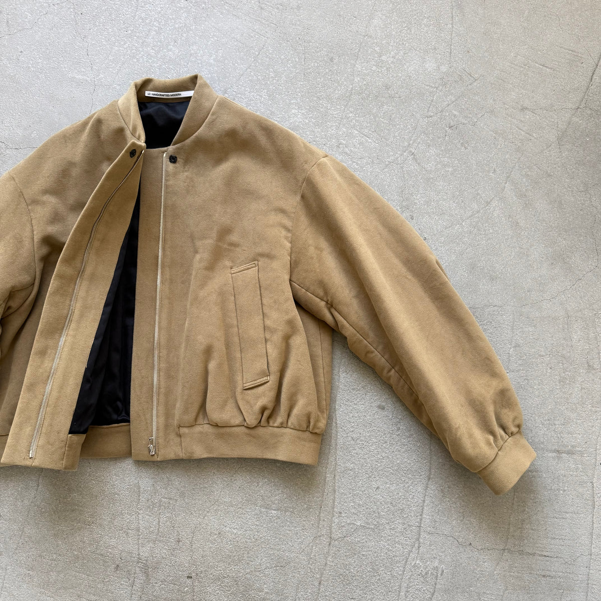 TENNE HANDCRAFTED MODERN  ブリスベンモスモールスキンコットンパデッドブルゾン