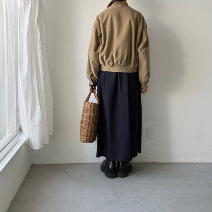 TENNE HANDCRAFTED MODERN  ブリスベンモスモールスキンコットンパデッドブルゾン