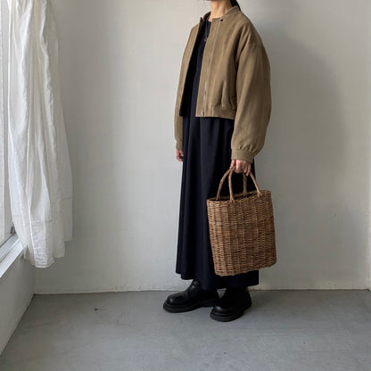 TENNE HANDCRAFTED MODERN  ブリスベンモスモールスキンコットンパデッドブルゾン
