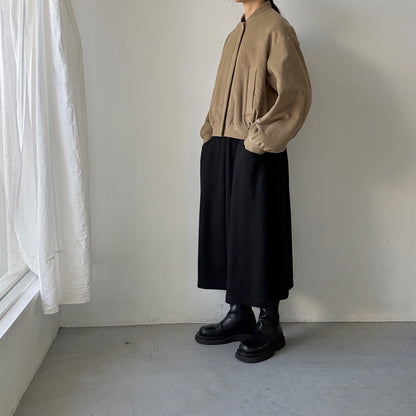 TENNE HANDCRAFTED MODERN  ブリスベンモスモールスキンコットンパデッドブルゾン