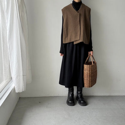 atelier d'antan  Grecoウールベスト　ブラウン