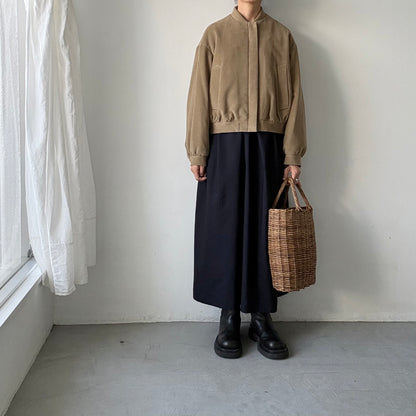 TENNE HANDCRAFTED MODERN  ブリスベンモスモールスキンコットンパデッドブルゾン