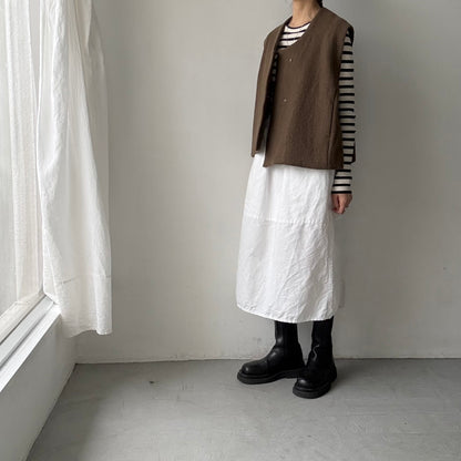 atelier d'antan  Grecoウールベスト　ブラウン